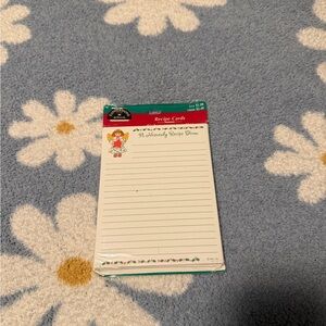 Vintage Hallmark Recipe Cards with Red and Green Accents